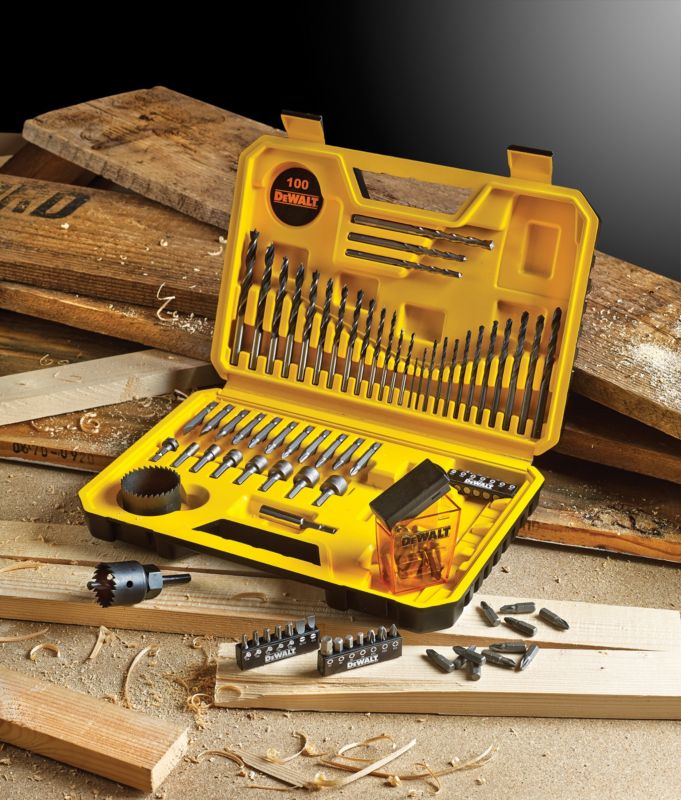DeWalt bore- og bitsæt mix 100 stk.