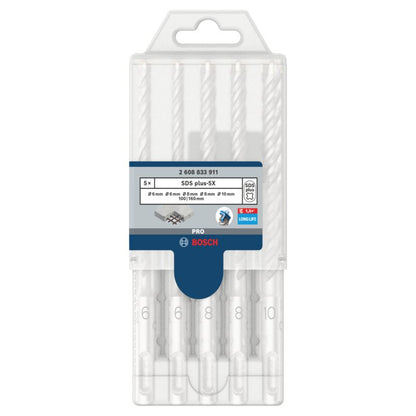 Bosch Pro SDS+ bor-sæt, 5 dele
