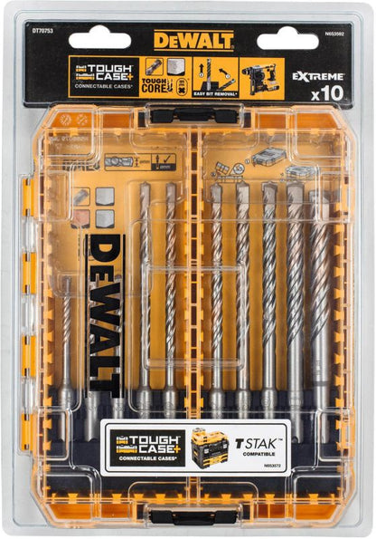 SDS Plus bor- og bitsæt DeWalt 10 stk.