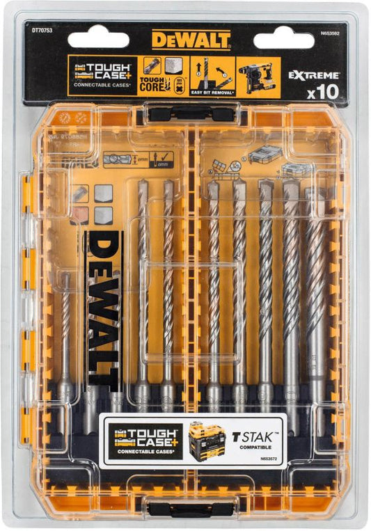 SDS Plus bor- og bitsæt DeWalt 10 stk.