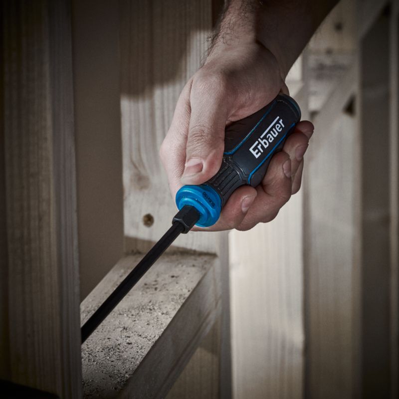 Erbauer sæt med 5 slagfast skruetrækkere