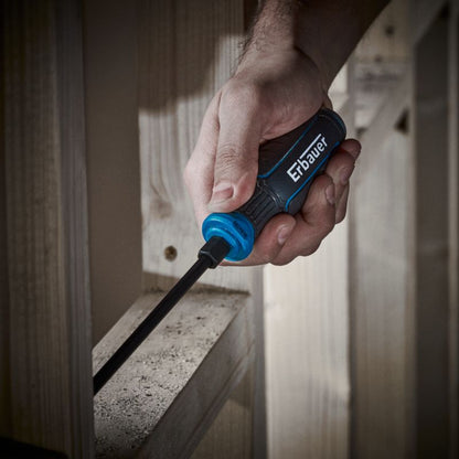 Erbauer sæt med 5 slagfast skruetrækkere