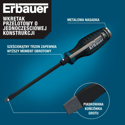 Erbauer sæt med 5 slagfast skruetrækkere