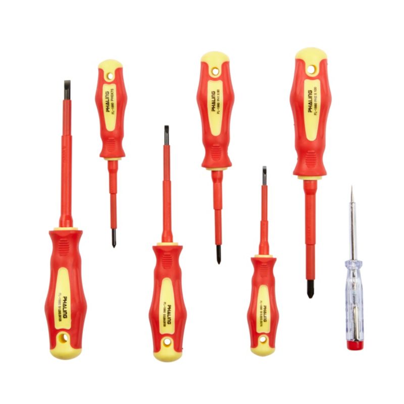 VDE-skruetrækkersæt, 7 dele