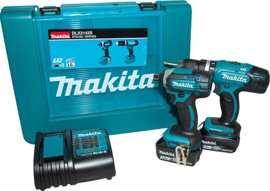 Makita 18 V sæt med skruemaskine og slagboremaskine