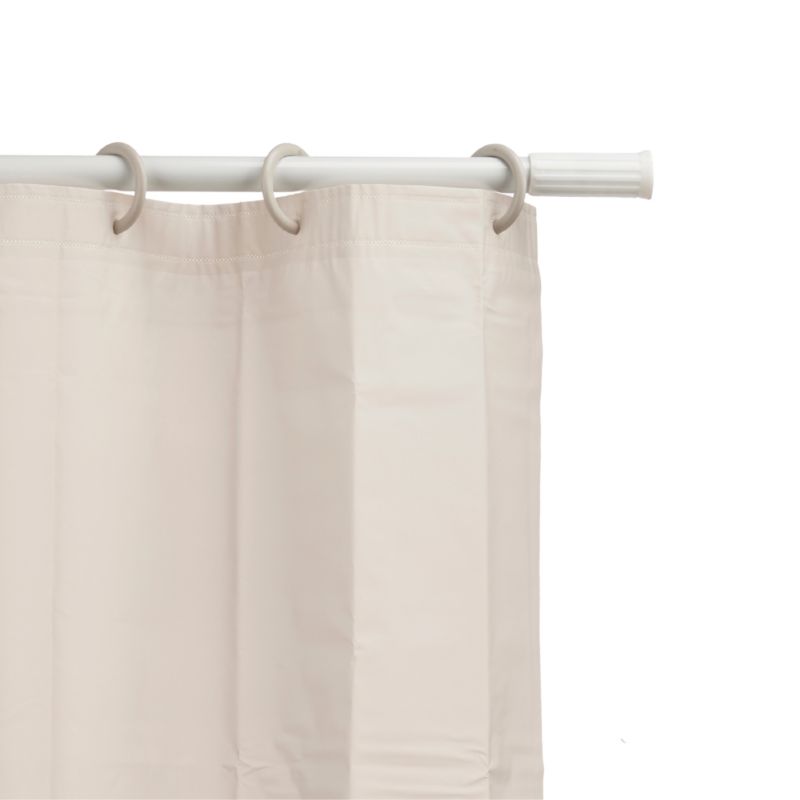 Brusebadssæt med Forhæng og Antiskridmåtte Beige 180x180 cm