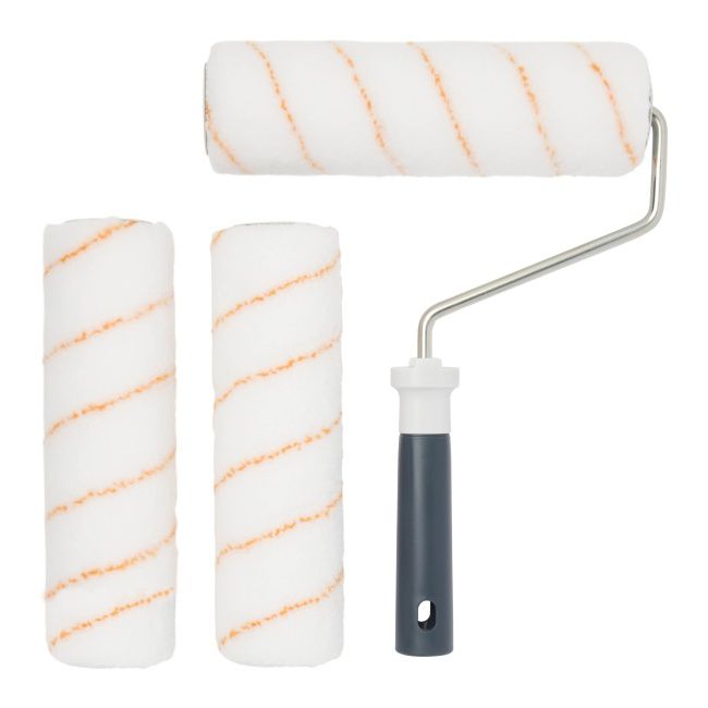 GoodHome malersæt med 23 cm malerulle og 3 refiller