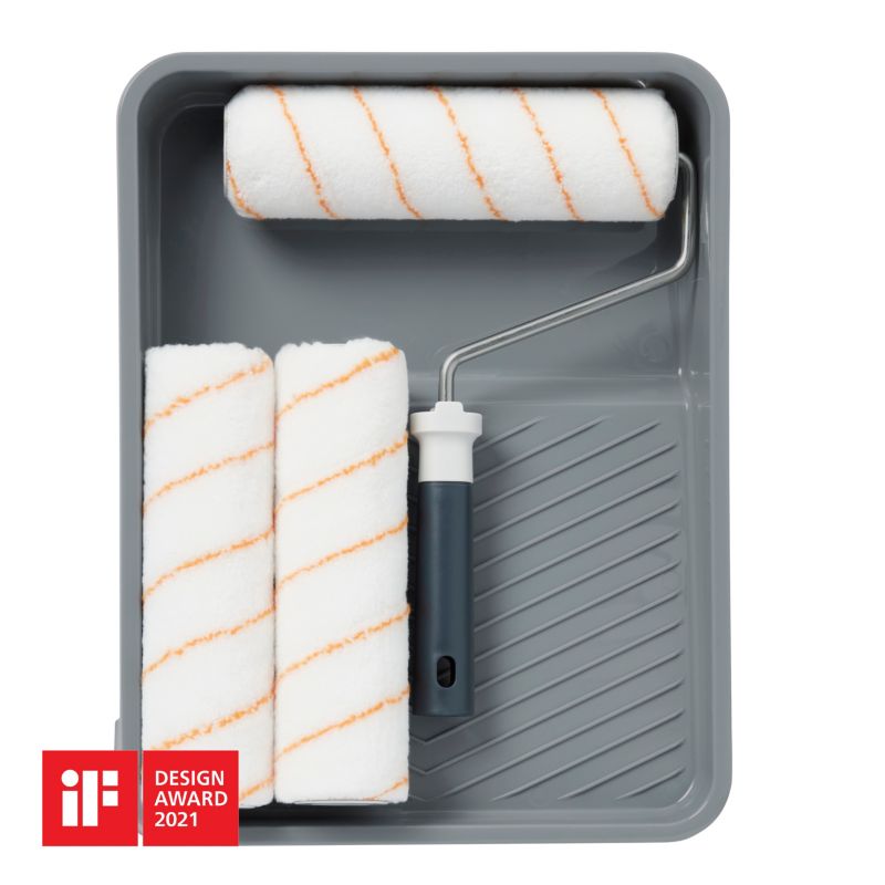 GoodHome malersæt med 23 cm bakke og 2 ruller