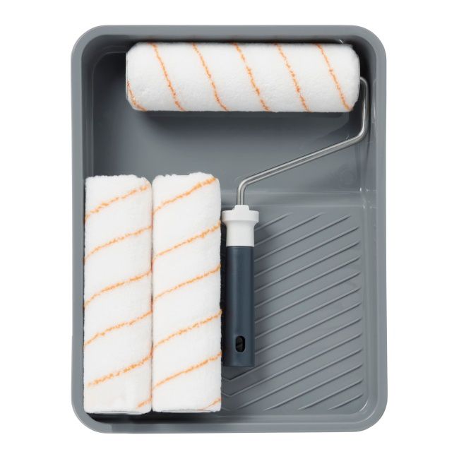 GoodHome malersæt med 23 cm bakke og 2 ruller