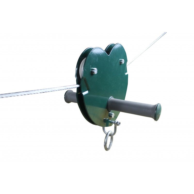 4iQ Group zipline 25 meter gul med sæde 1 stk.