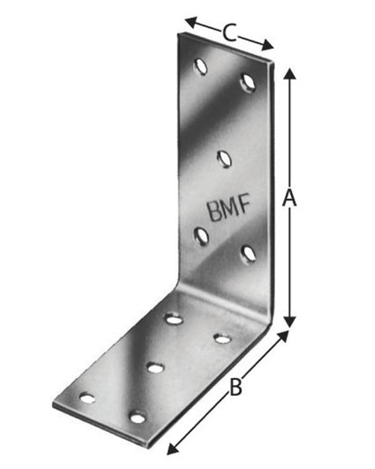 Simpson ANPS vinkelbeslag 25 x 60 x 60 x 2 mm