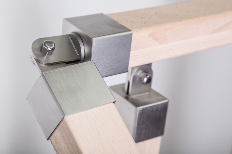 Justerbart Håndliste Samleled 37x47 mm Rustfrit Stål