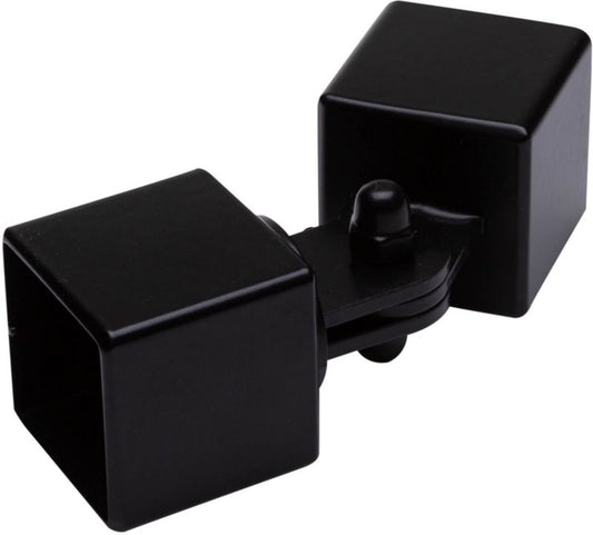 Justerbart sort tralkeforbindelse Kornik 22 x 22 mm