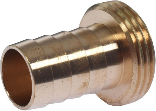 15 mm slangeforbindelse med 3/4" udvendigt gevind