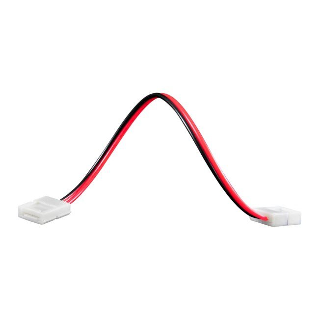 Polux 10 mm dobbeltsidet LED-stripforbinder med kabel