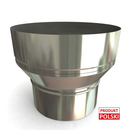 Røggasovergang Ø120/150 mm Stål KW-ZL-120-150