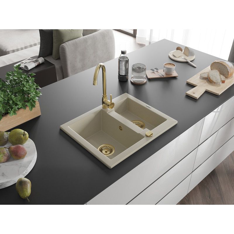 1,5-kom. granitsænke Mexen 582 x 475 Carlos beige
