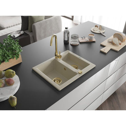1,5-kom. granitsænke Mexen 582 x 475 Carlos beige