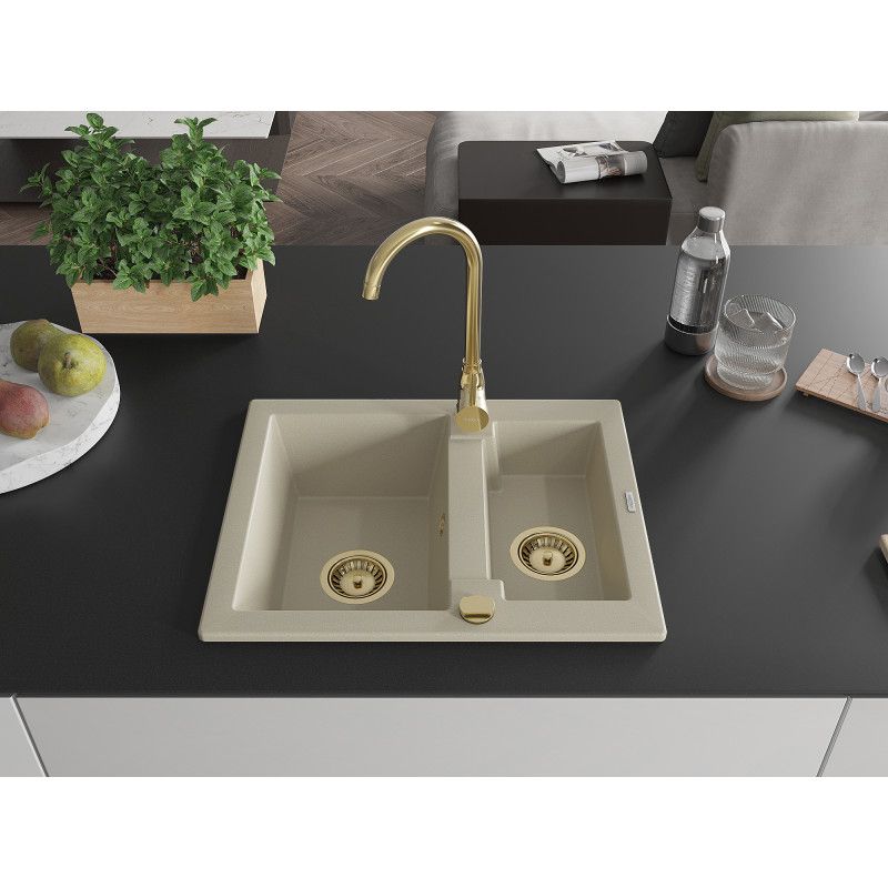 1,5-kom. granitsænke Mexen 582 x 475 Carlos beige