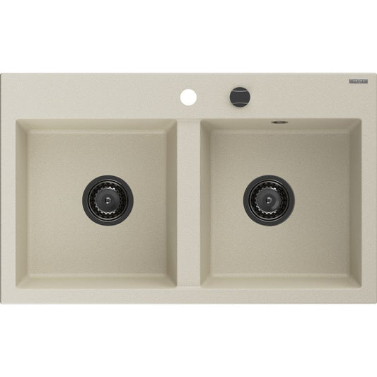 Mexen Hektor 2-kom. granitvask 800 x 490 mm i beige