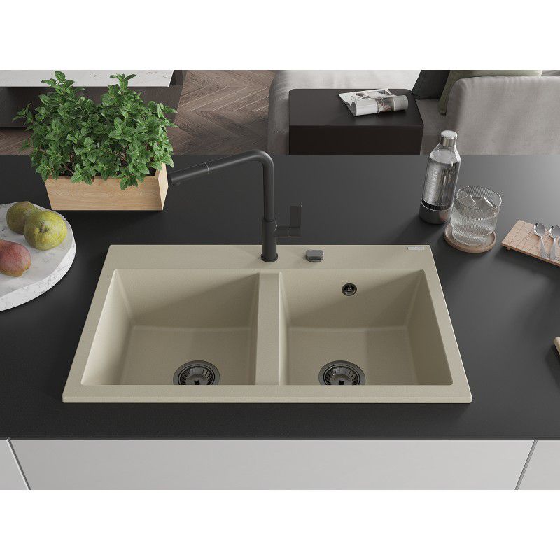 Mexen Hektor 2-kom. granitvask 800 x 490 mm i beige