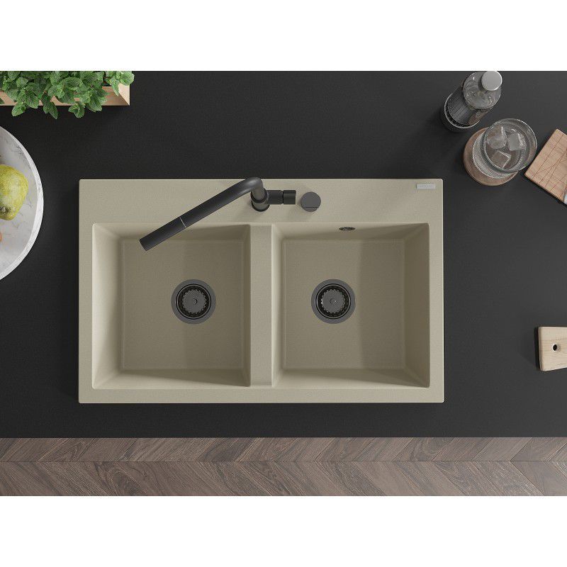 Mexen Hektor 2-kom. granitvask 800 x 490 mm i beige