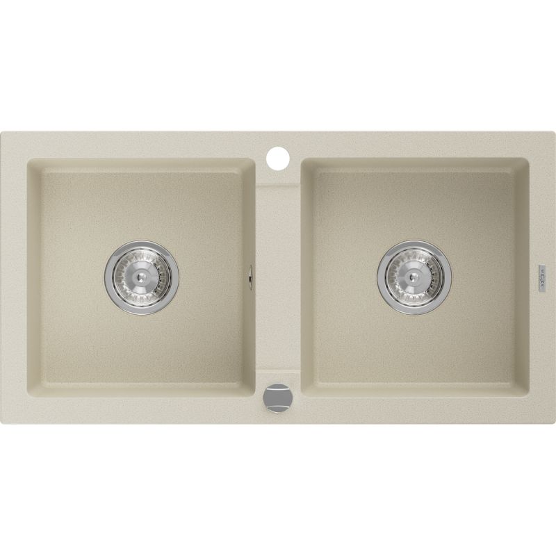2‑kammers granitvask Mexen 820 mm Mario beige