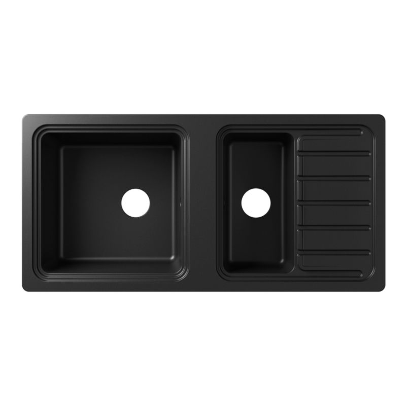 GoodHome Romesco granitvask med 1,5 kammer