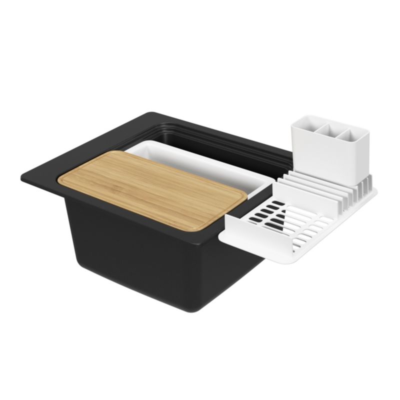 GoodHome Romesco granitvask 1-kammer sort