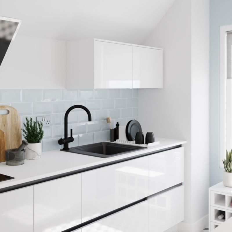GoodHome Romesco granitvask 1-kammer sort
