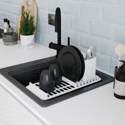 GoodHome Romesco granitvask 1-kammer sort