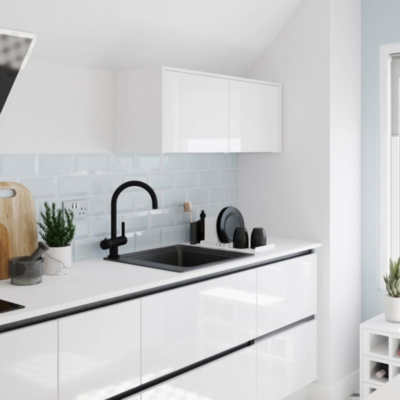 GoodHome Romesco granitvask 1-kammer sort