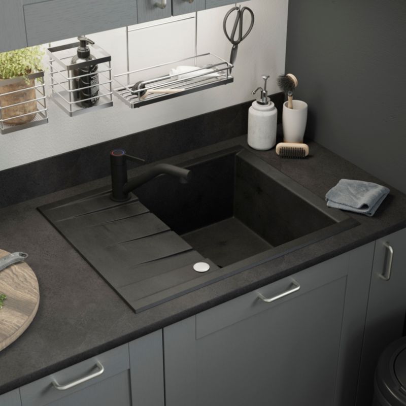 GoodHome Keluak 1‑kammers kompositvask