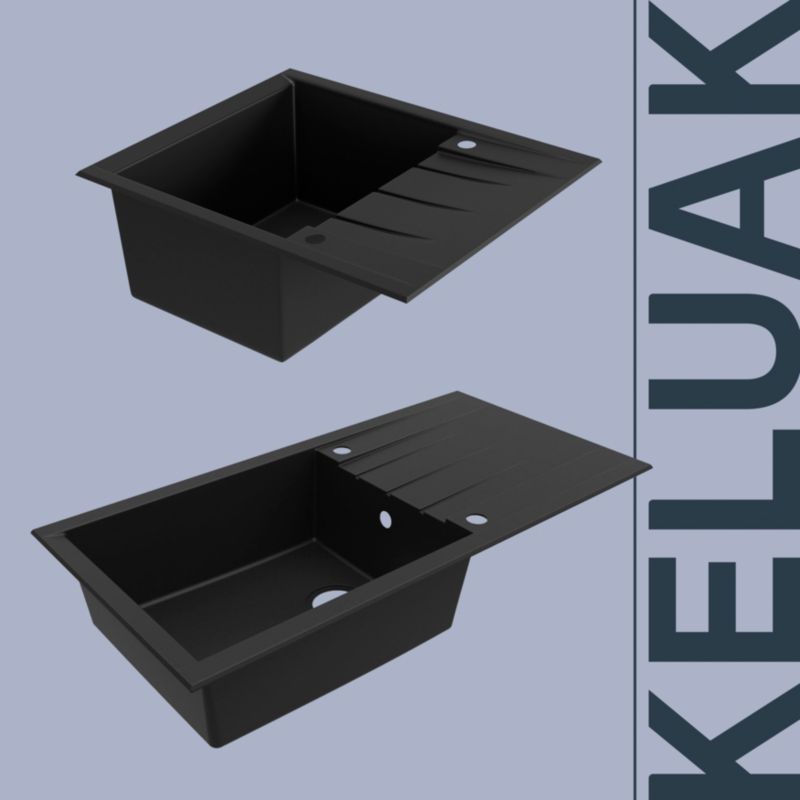 GoodHome Keluak 1‑kammers kompositvask