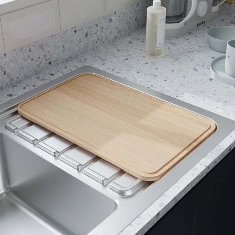 GoodHome Romesco 1-kammers stålvask med lang afdrypningsplade