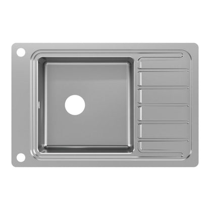 GoodHome Romesco stålvask med 1 kumme, afløbsplade og tilbehør