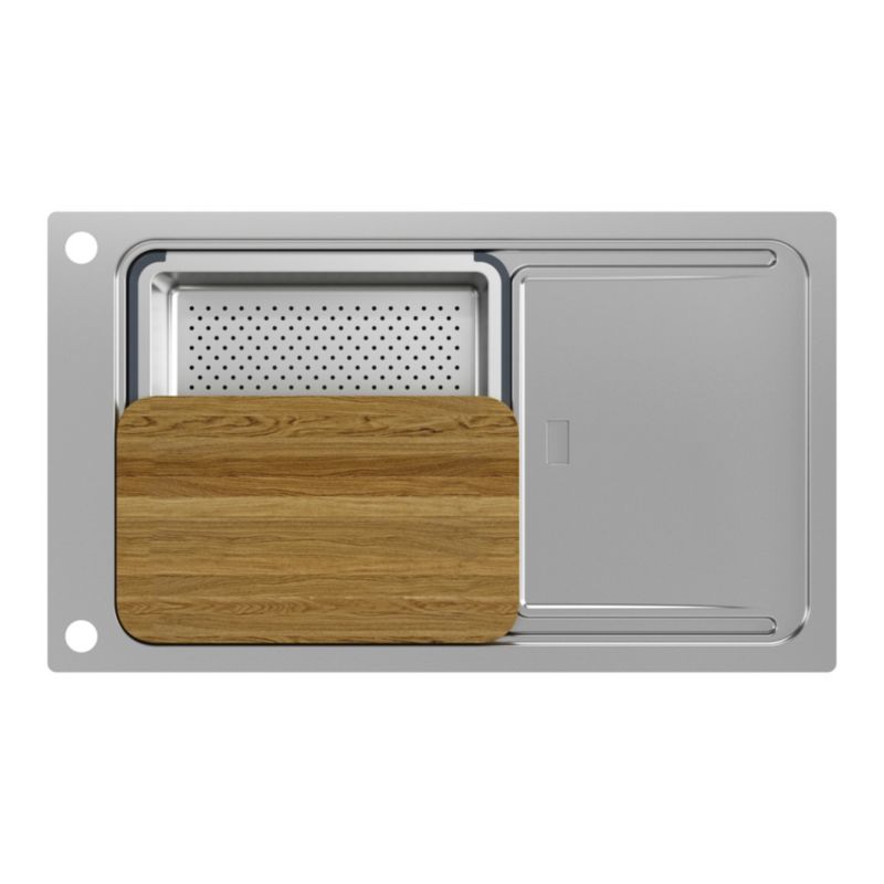 GoodHome Romesco Linea stålvask med 1 kum og afløbsplade