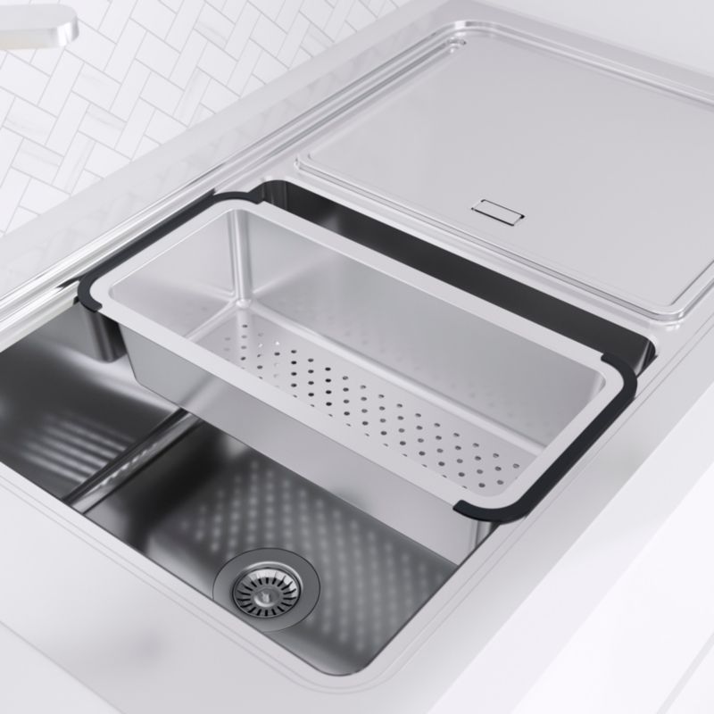 GoodHome Romesco Linea stålvask med 1 kum og afløbsplade