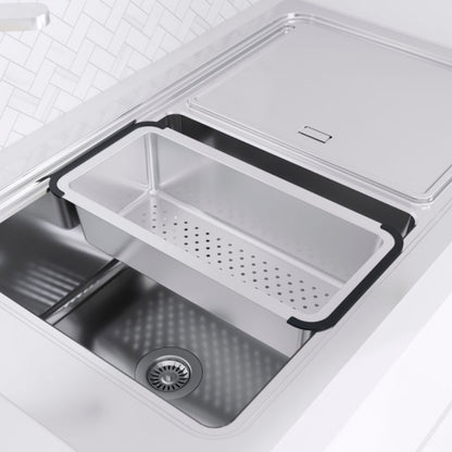 GoodHome Romesco Linea stålvask med 1 kum og afløbsplade