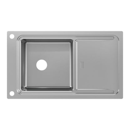 GoodHome Romesco Linea stålvask med 1 kum og afløbsplade