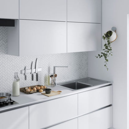 GoodHome Romesco Linea stålvask med 1 kum og afløbsplade