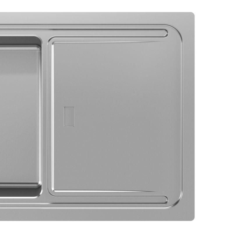 GoodHome Romesco Linea stålvask med 1 kum og afløbsplade