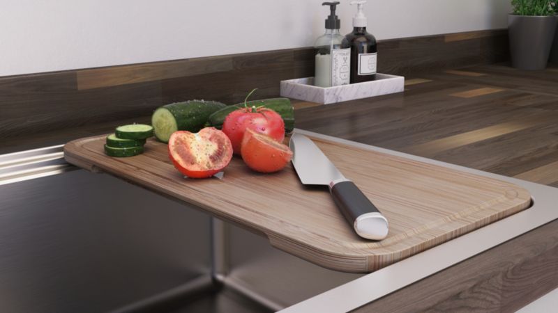Romesco 1‑kammers stålvask uden afløbsbakke med tilbehør