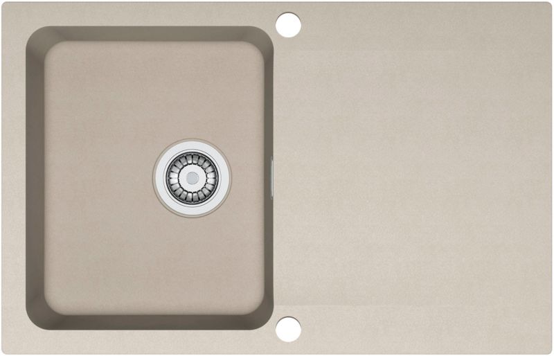 Franke Oid tectonite 1-kammers vask 78 x 50 cm med beige sifon