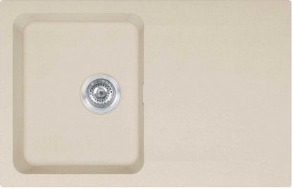 Franke Oid tectonite 1-kammers vask 78 x 50 cm med beige sifon