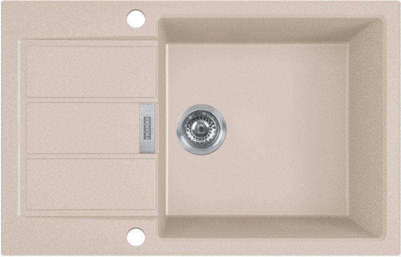Tectonite Franke S2D XL 1-kammers vask i beige