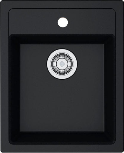 Franke Sid 1-kammers tectonite granitvask i onyx