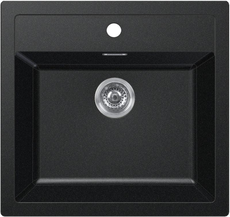 Tectonite Franke Sid 610 1-kammers vask i onyx