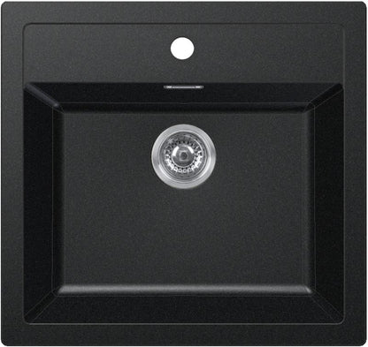 Tectonite Franke Sid 610 1-kammers vask i onyx