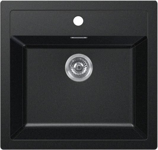 Tectonite Franke Sid 610 1-kammers vask i onyx